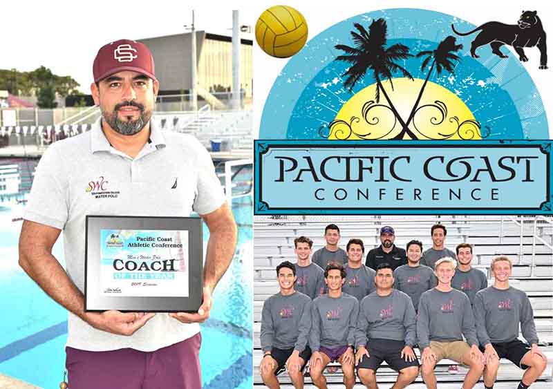 Congratulations to 1st year head coach Jorge Perez as PCAC Men's Water Polo Coach of the Year