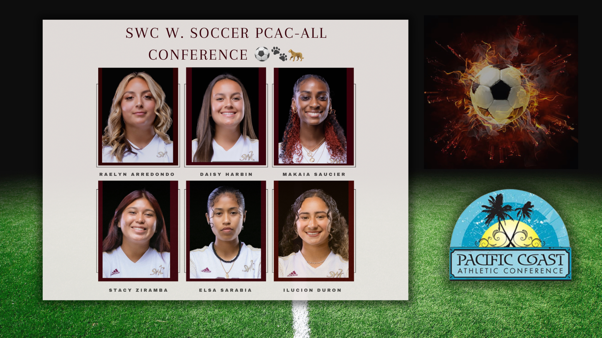 Congratulations to the following Women’s Soccer Student Athletes for being selected to the PCAC All-Conference in Jaguar athletics