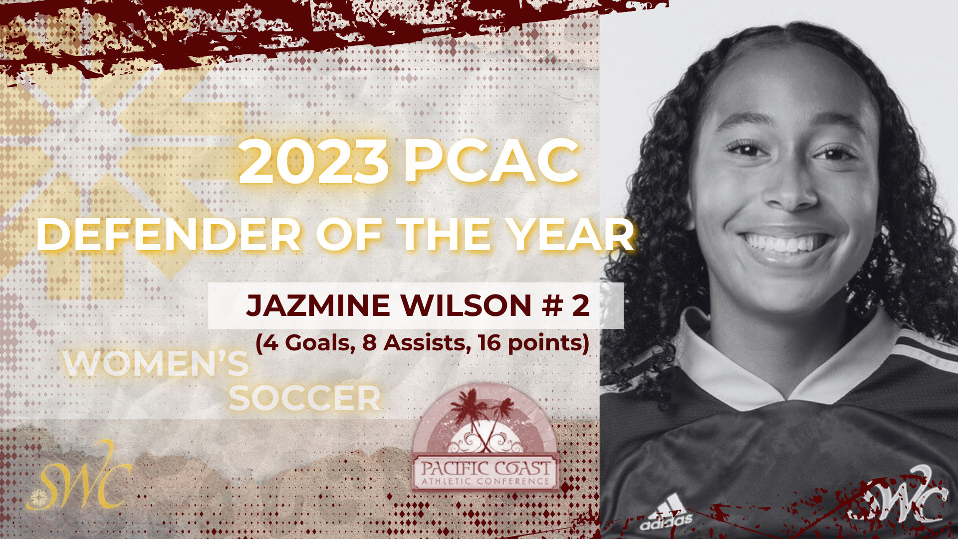 Jazmine Wilson:  PCAC Defender of the Year